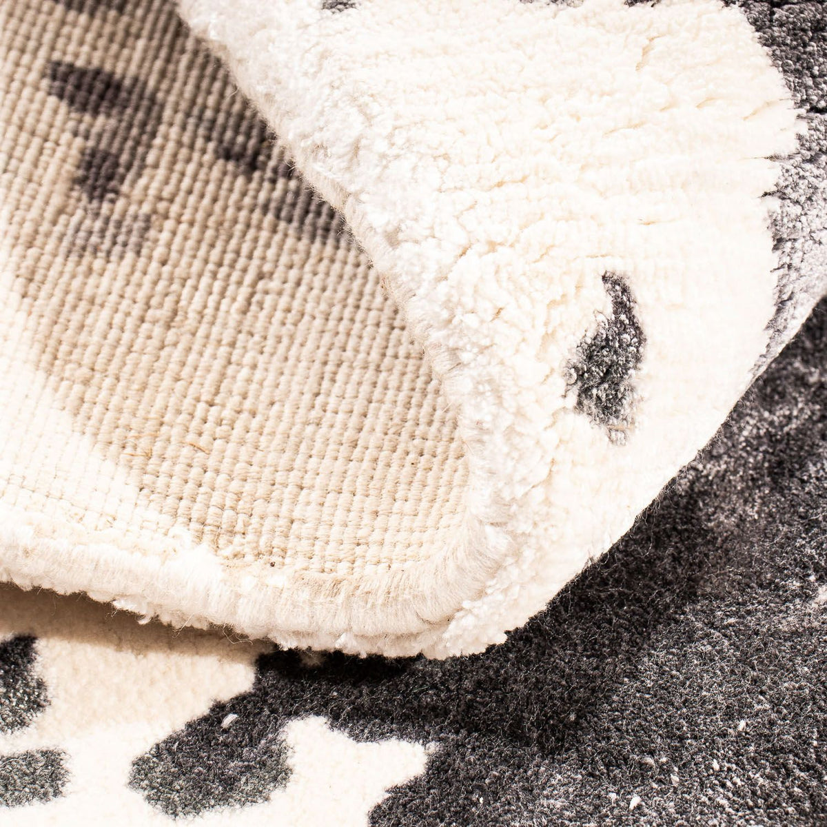 Dywan wiskozowy kwadratowy  - 70 x 70 cm - beżowy