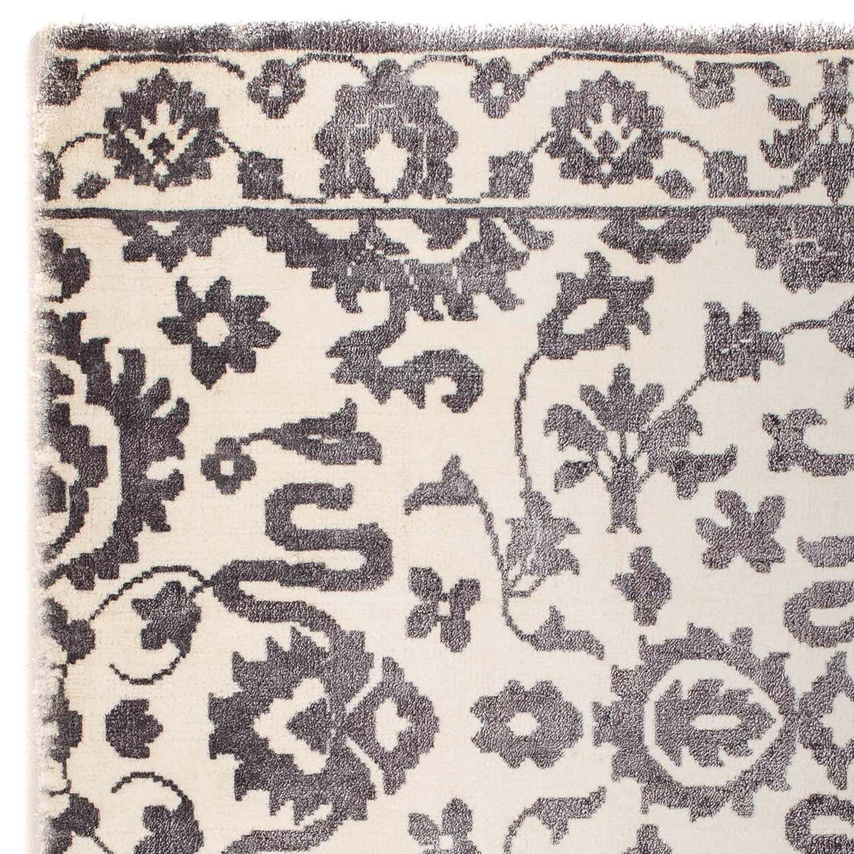 Dywan wiskozowy kwadratowy  - 70 x 70 cm - jasnoszary