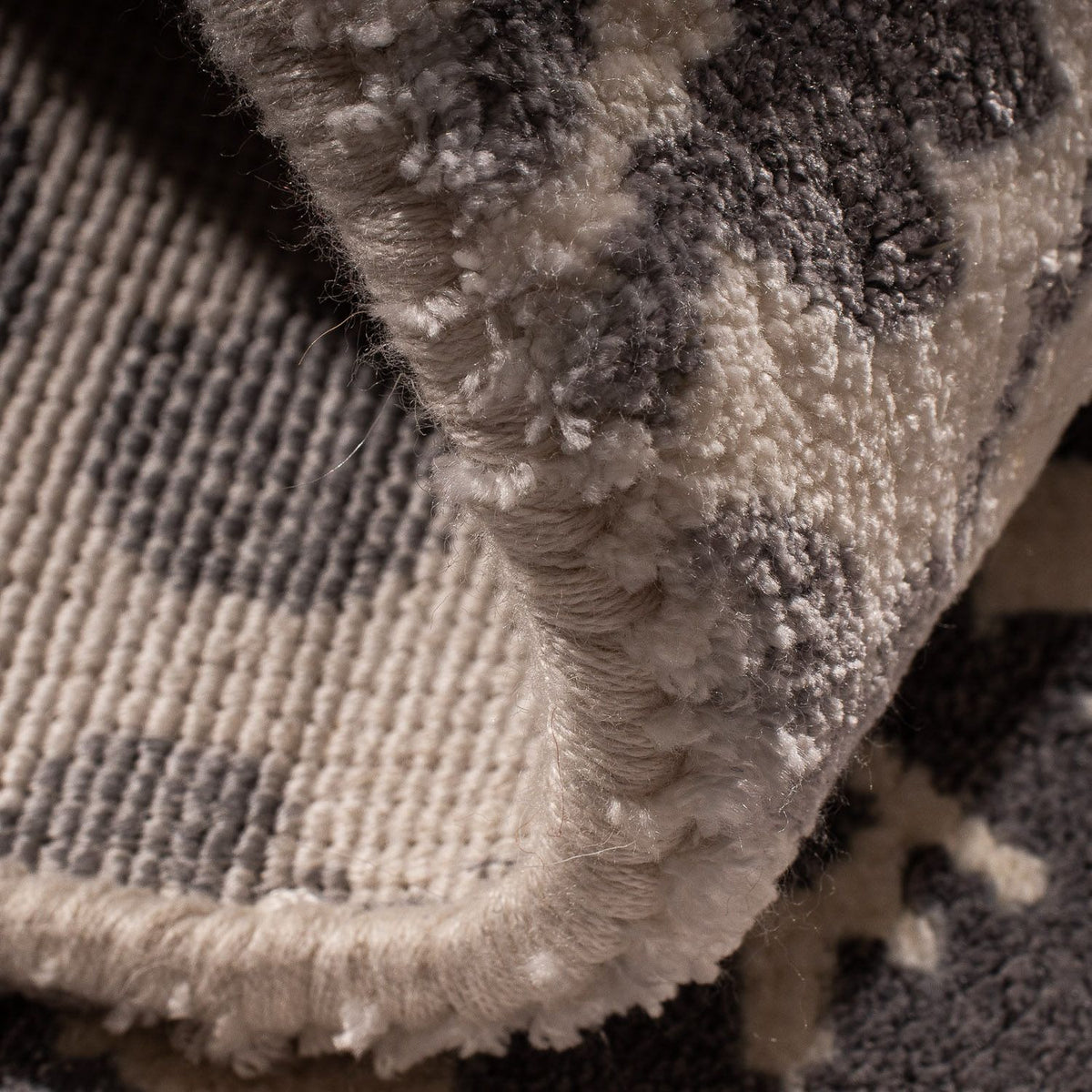 Dywan wiskozowy kwadratowy  - 70 x 70 cm - jasnoszary