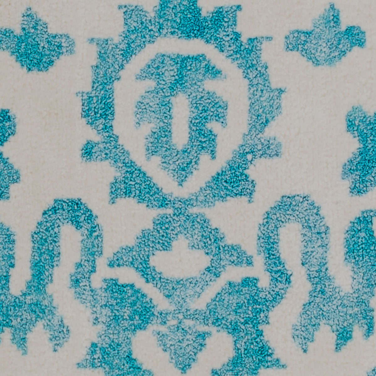 Dywan wiskozowy kwadratowy  - 70 x 70 cm - turkusowy