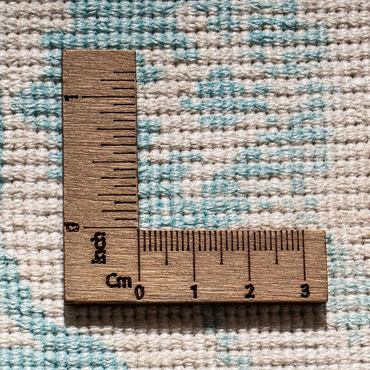 Dywan wiskozowy kwadratowy  - 70 x 70 cm - turkusowy