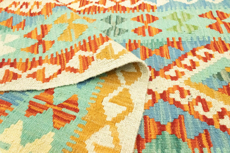 Biegacz Dywan Kelim - Orientalny - 200 x 68 cm - kolorowe