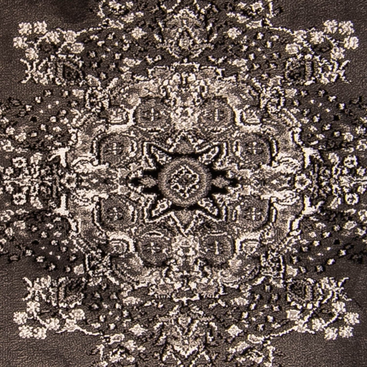 Nowoczesna wykładzina - 170 x 120 cm - ciemnobrązowy