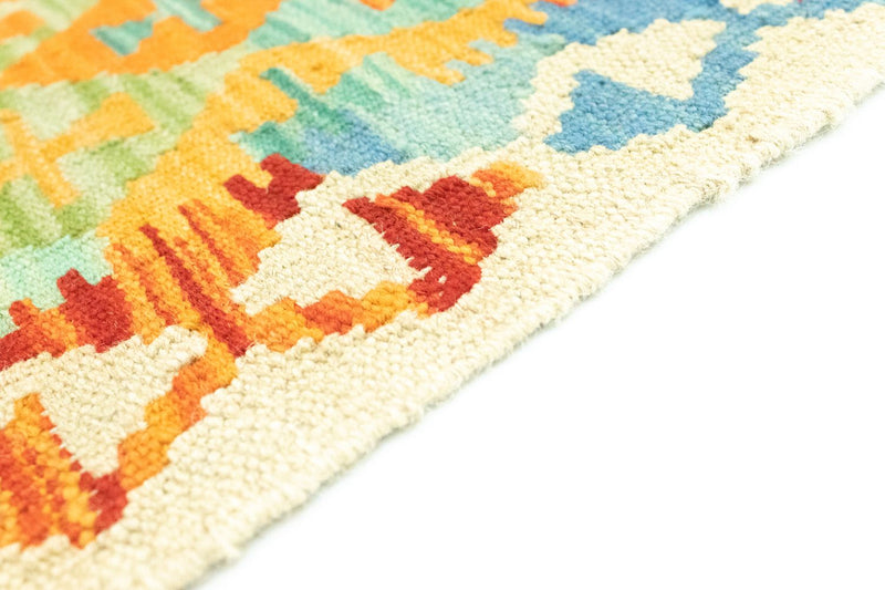 Biegacz Dywan Kelim - Orientalny - 197 x 64 cm - kolorowe