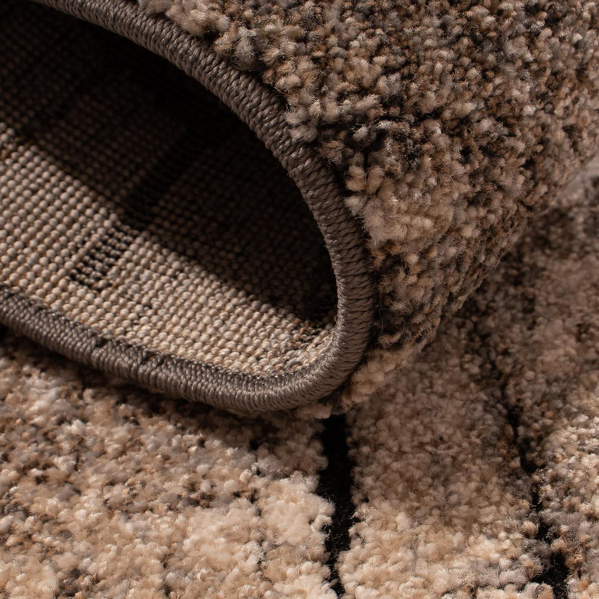 Nowoczesna wykładzina - 150 x 80 cm - jasnobrązowy