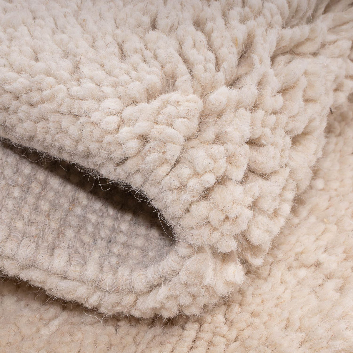 Dywan berberyjski kwadratowy  - 120 x 120 cm - beżowy