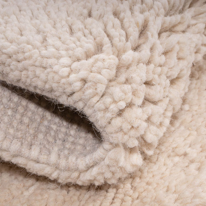 Dywan berberyjski kwadratowy  - 120 x 120 cm - beżowy