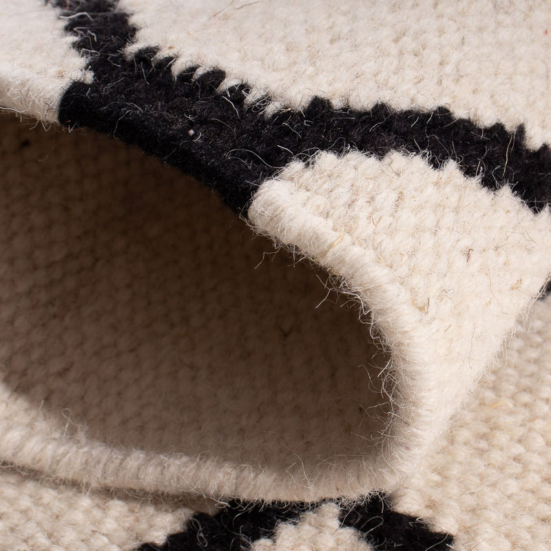 Dywan Kelim - modny - 95 x 60 cm - beżowy