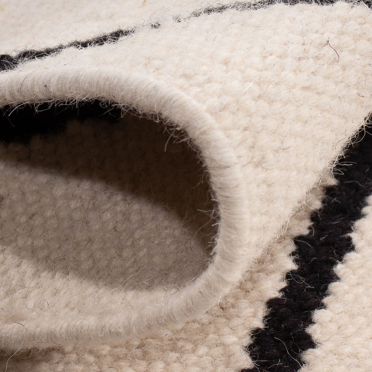 Dywan Kelim - modny - 93 x 61 cm - beżowy