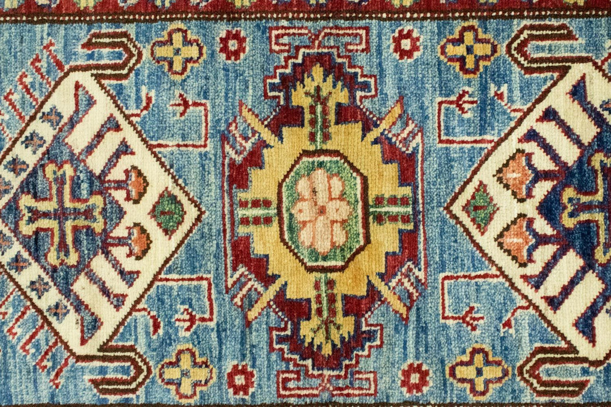 Dywan Ziegler - Kazak - 132 x 79 cm - jasnoniebieski