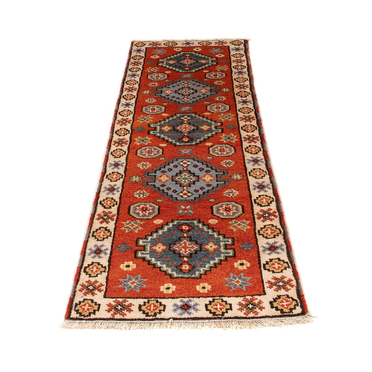Biegacz Dywan Ziegler - Kazak - 202 x 64 cm - rdza