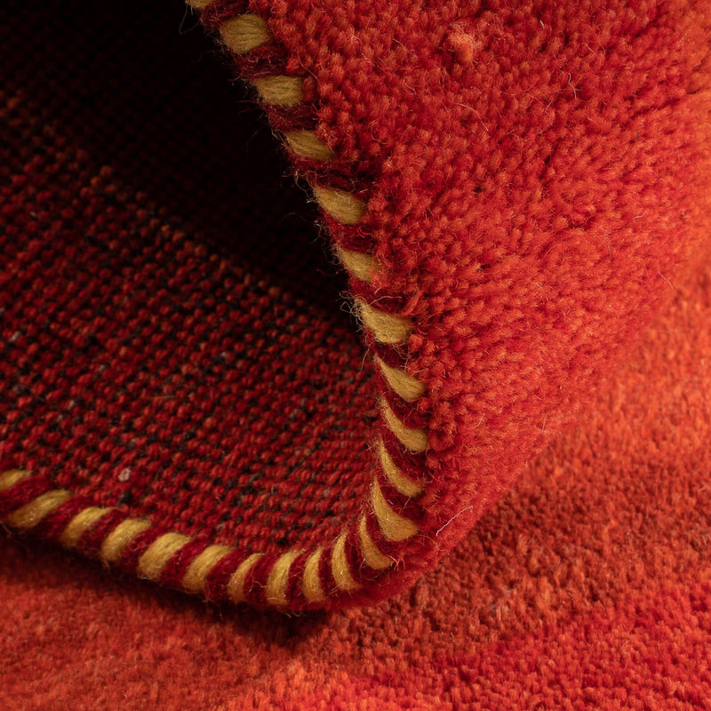 Dywan Gabbeh - Indus - 142 x 74 cm - ciemna czerwień