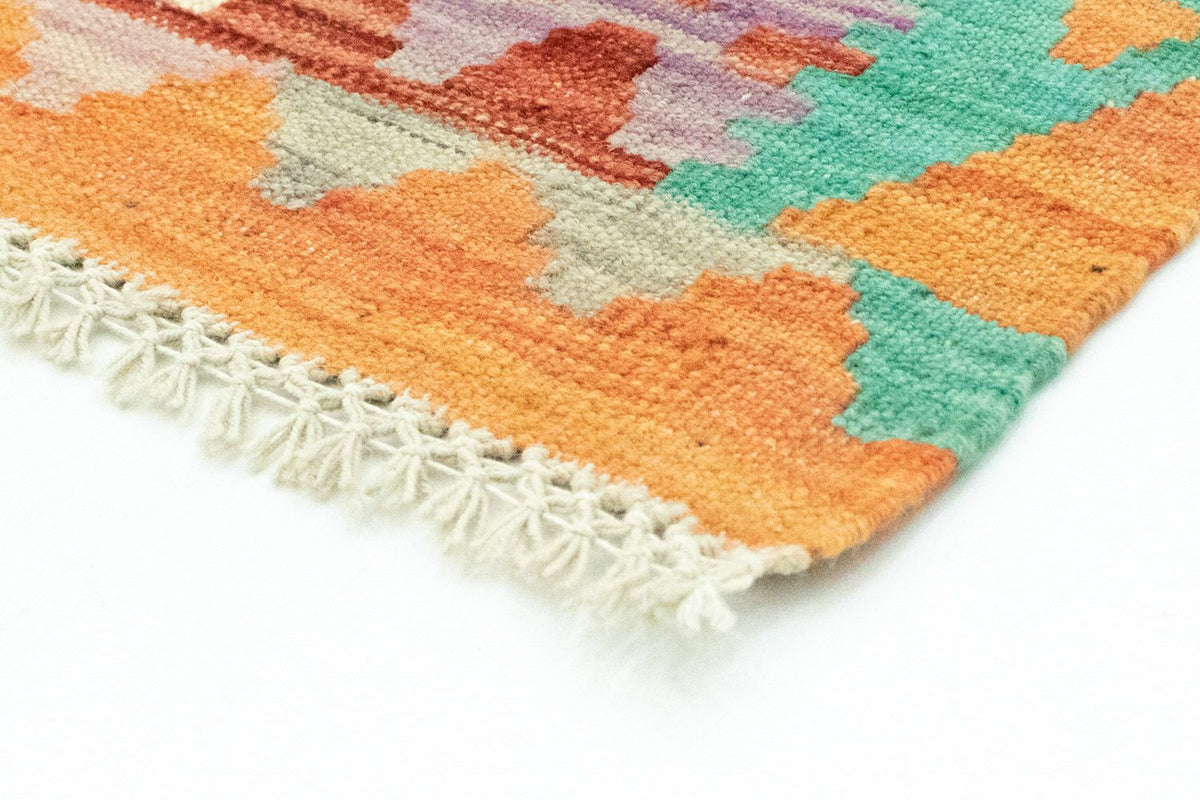 Dywan Kelim - Orientalny - 152 x 102 cm - pomarańczowy