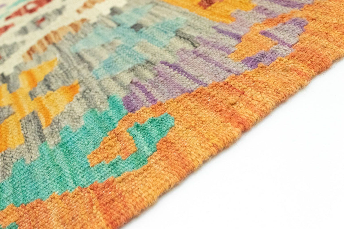 Dywan Kelim - Orientalny - 152 x 102 cm - pomarańczowy