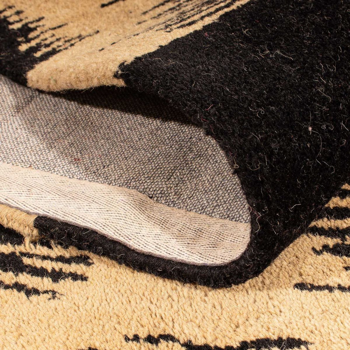 Dywan wełniany - 237 x 150 cm - ciemnoniebieski