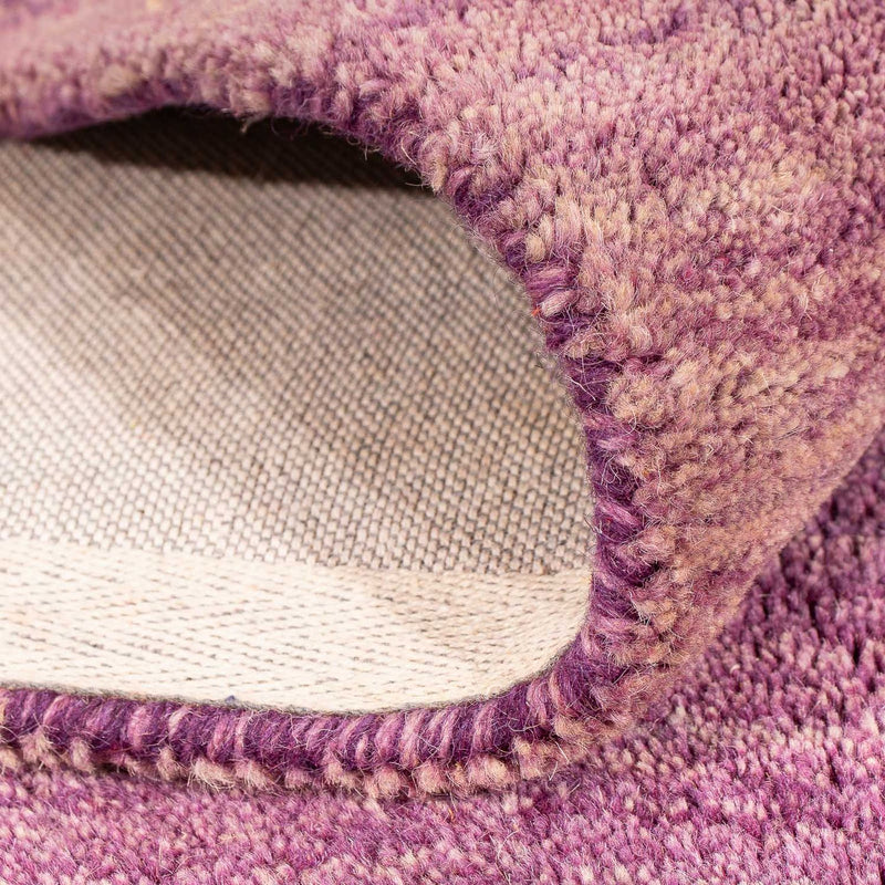Dywan wełniany - 228 x 150 cm - fioletowy