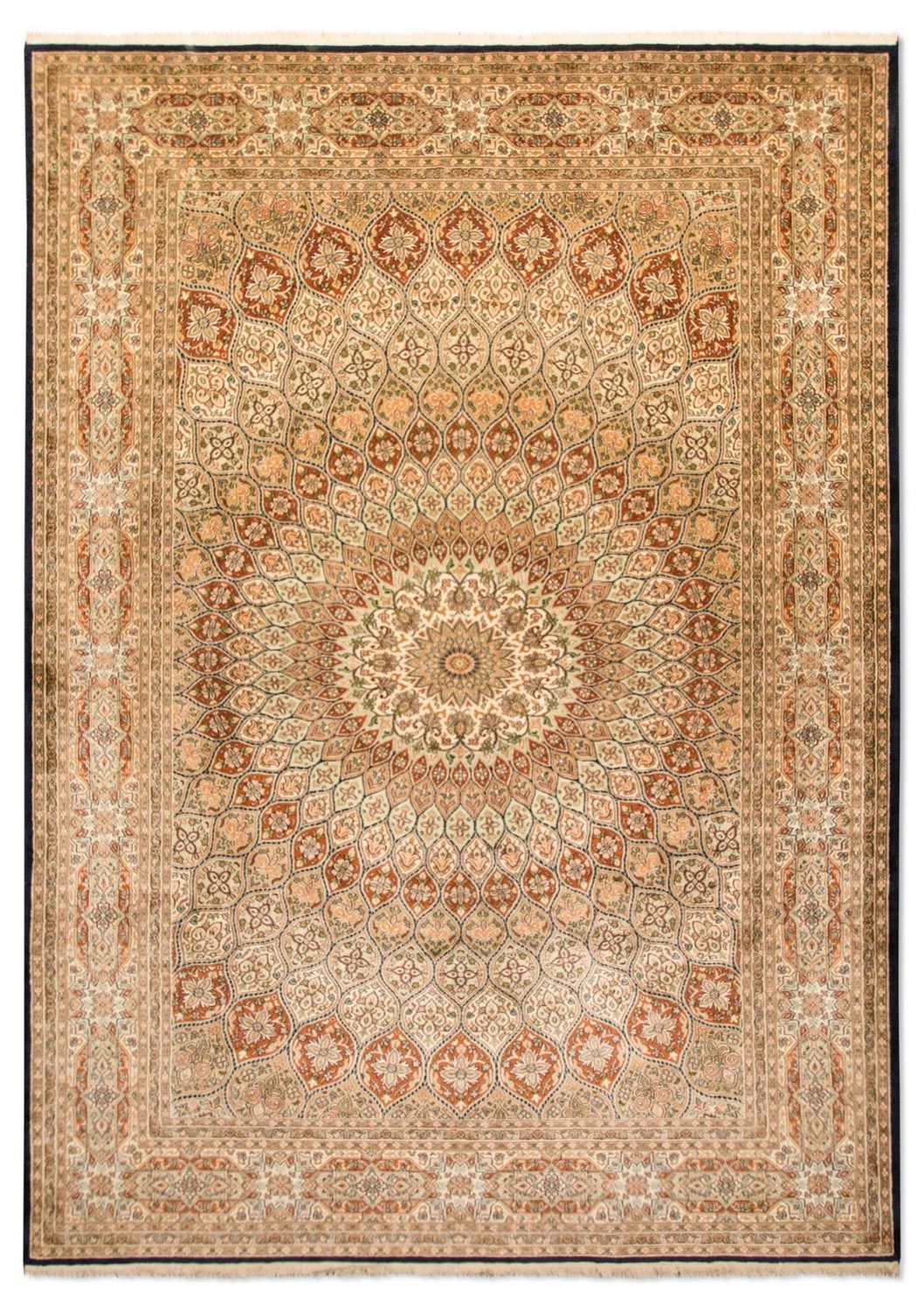 Jedwabny dywan - Kashmir Silk - 287 x 197 cm - wielokolorowy