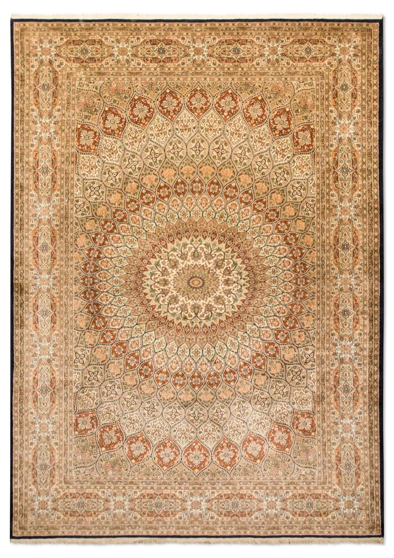 Jedwabny dywan - Kashmir Silk - 287 x 197 cm - wielokolorowy