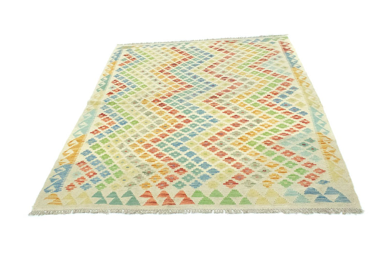 Dywan Kelim - Orientalny - 189 x 151 cm - kolorowe