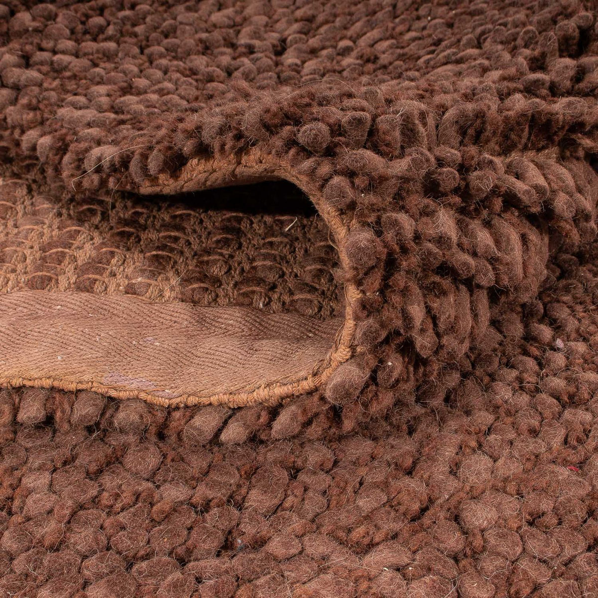 Dywan o wysokim runie - 230 x 150 cm - brązowy