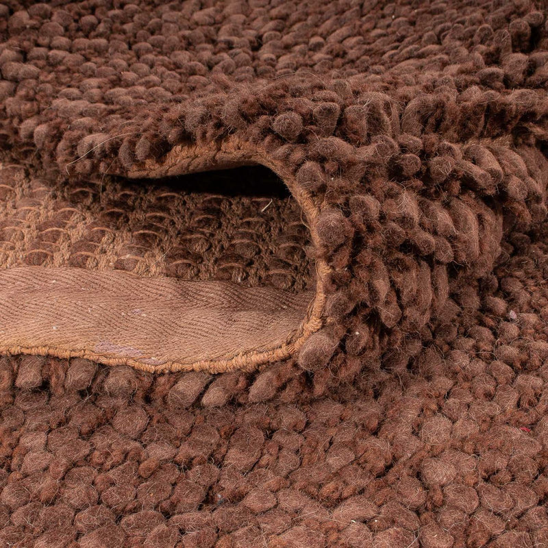 Dywan o wysokim runie - 230 x 150 cm - brązowy