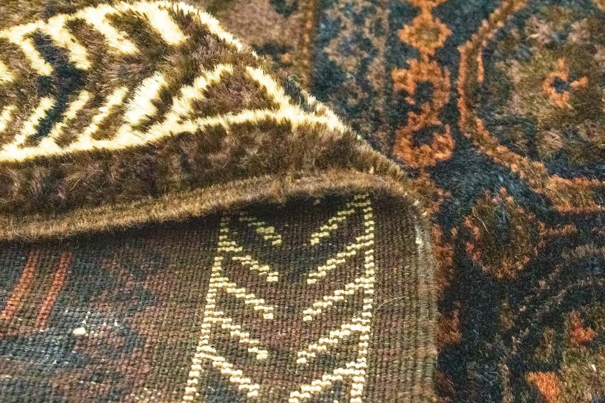 Dywan afgański kwadratowy  - 80 x 80 cm - niebieski