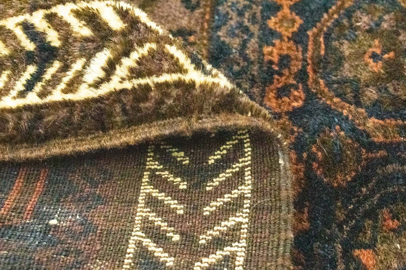 Dywan afgański kwadratowy  - 80 x 80 cm - niebieski