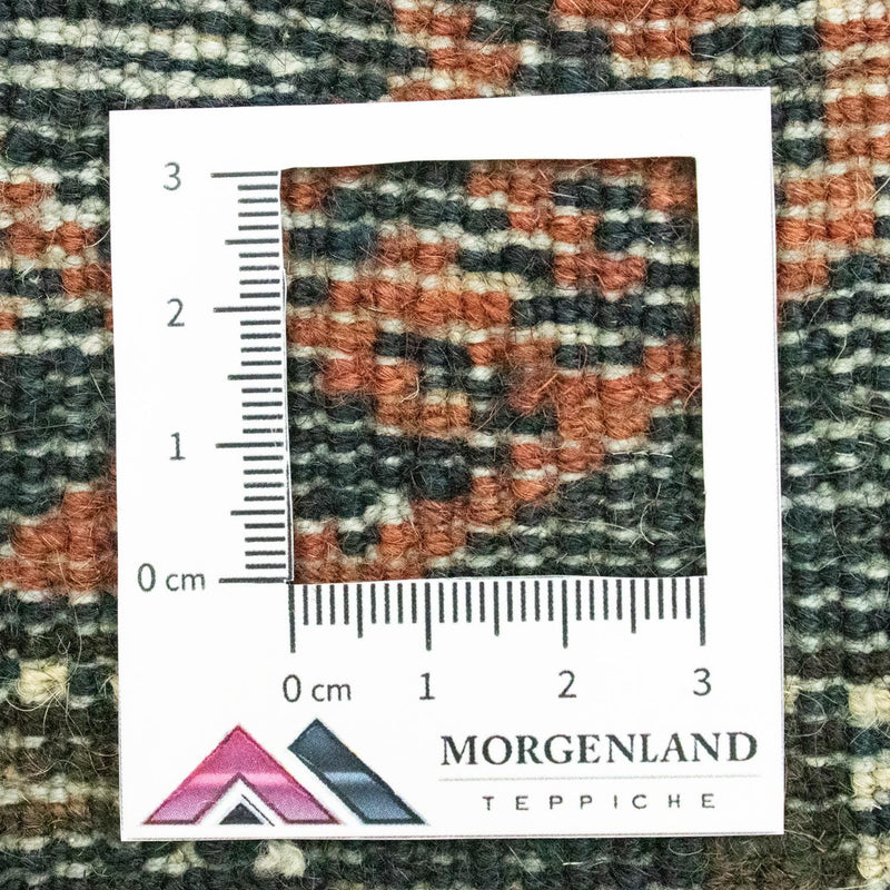 Dywan afgański kwadratowy  - 66 x 64 cm - niebieski