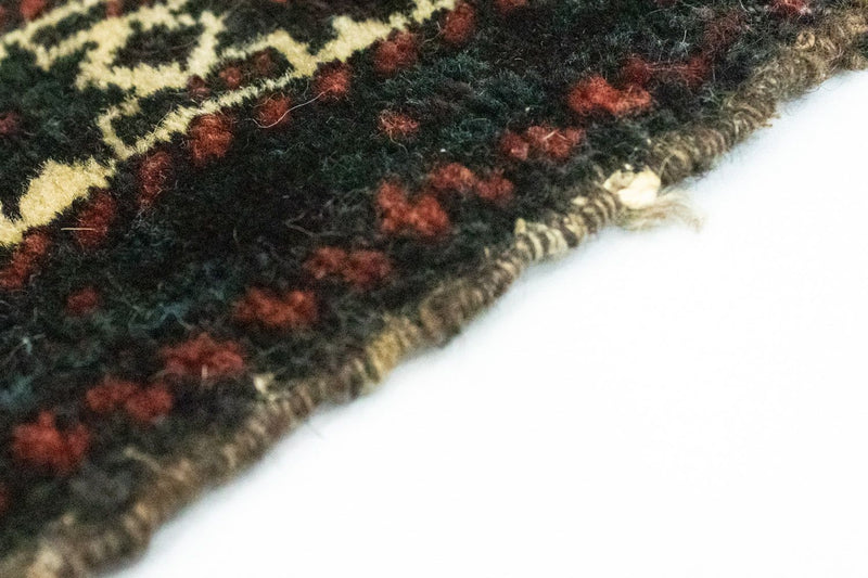 Dywan afgański kwadratowy  - 35 x 33 cm - niebieski