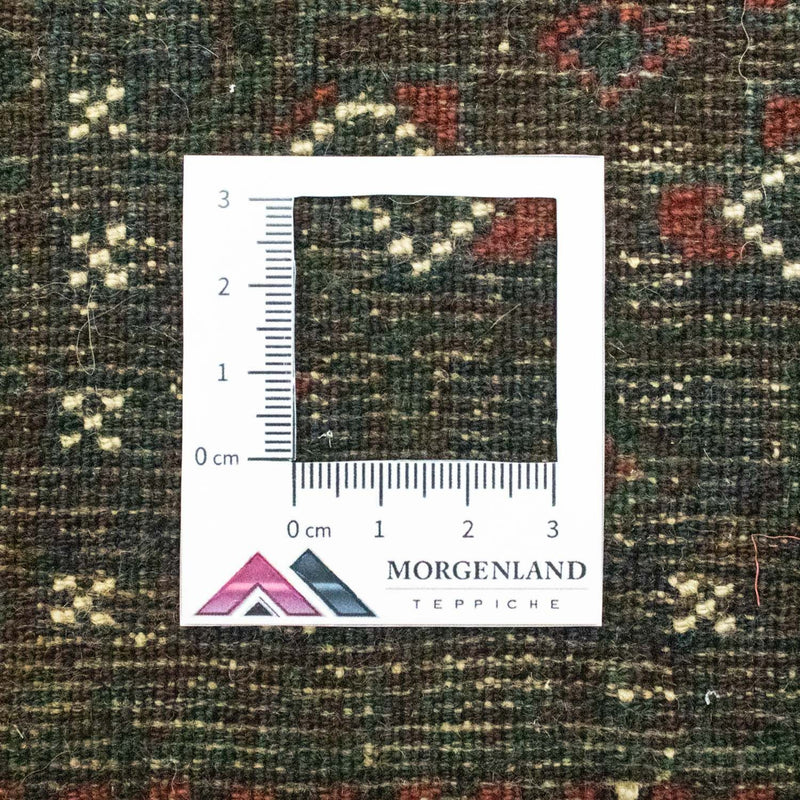 Dywan afgański kwadratowy  - 35 x 33 cm - niebieski