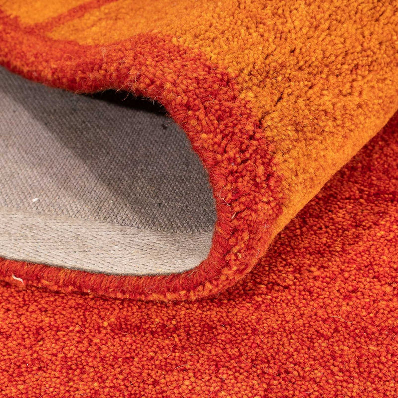 Dywan wełniany - 195 x 140 cm - rdza