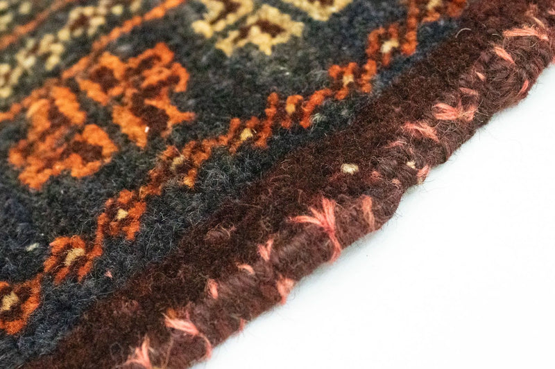 Dywan afgański kwadratowy  - 70 x 57 cm - niebieski