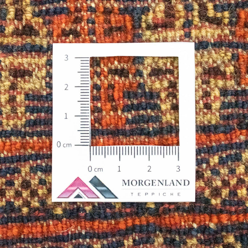 Dywan afgański kwadratowy  - 70 x 57 cm - niebieski