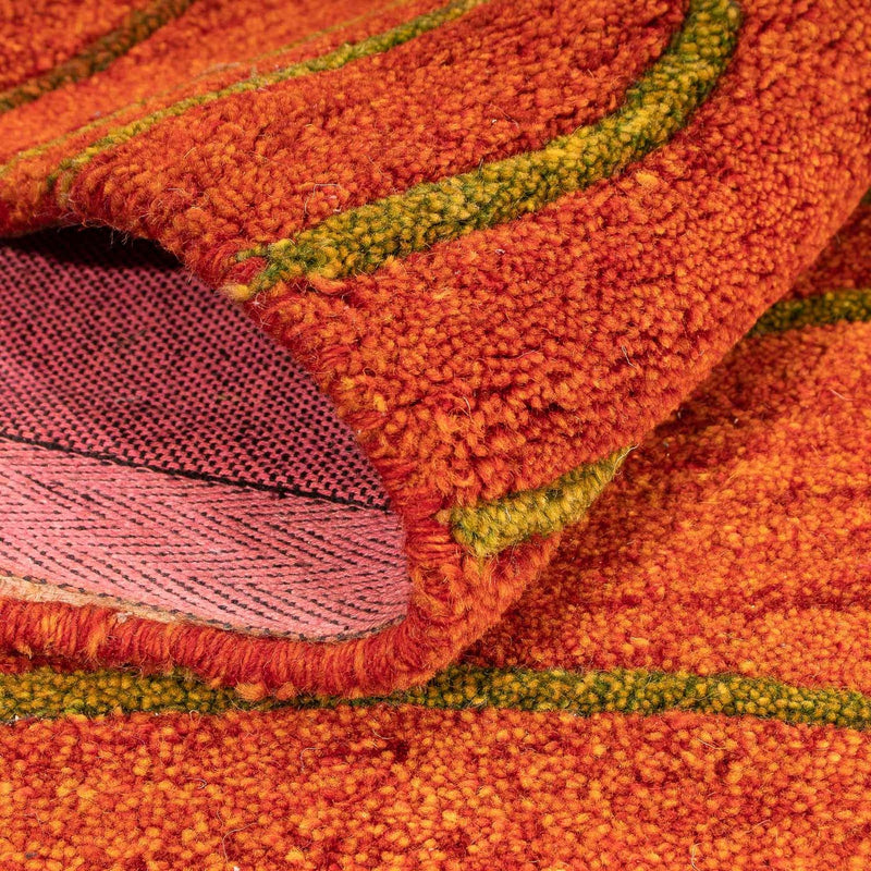 Dywan wełniany - 192 x 136 cm - rdza