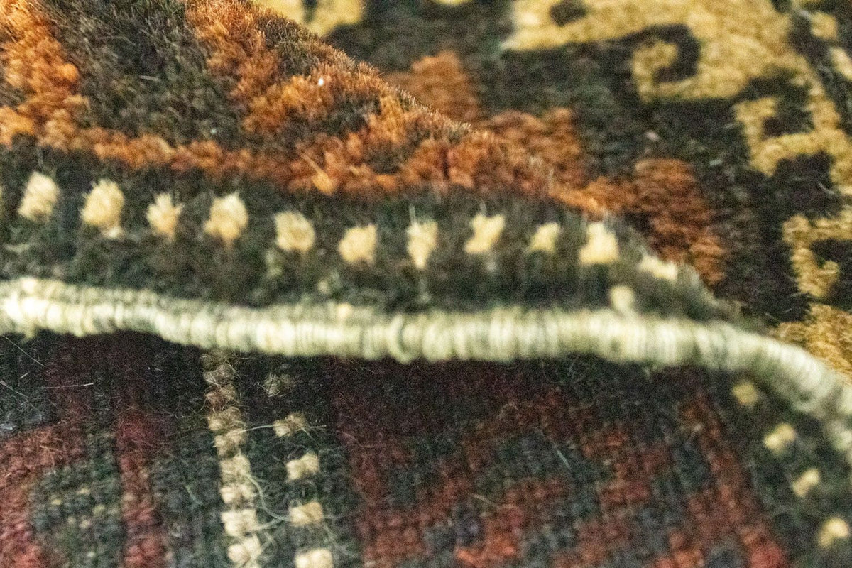 Dywan afgański kwadratowy  - 47 x 41 cm - brązowy