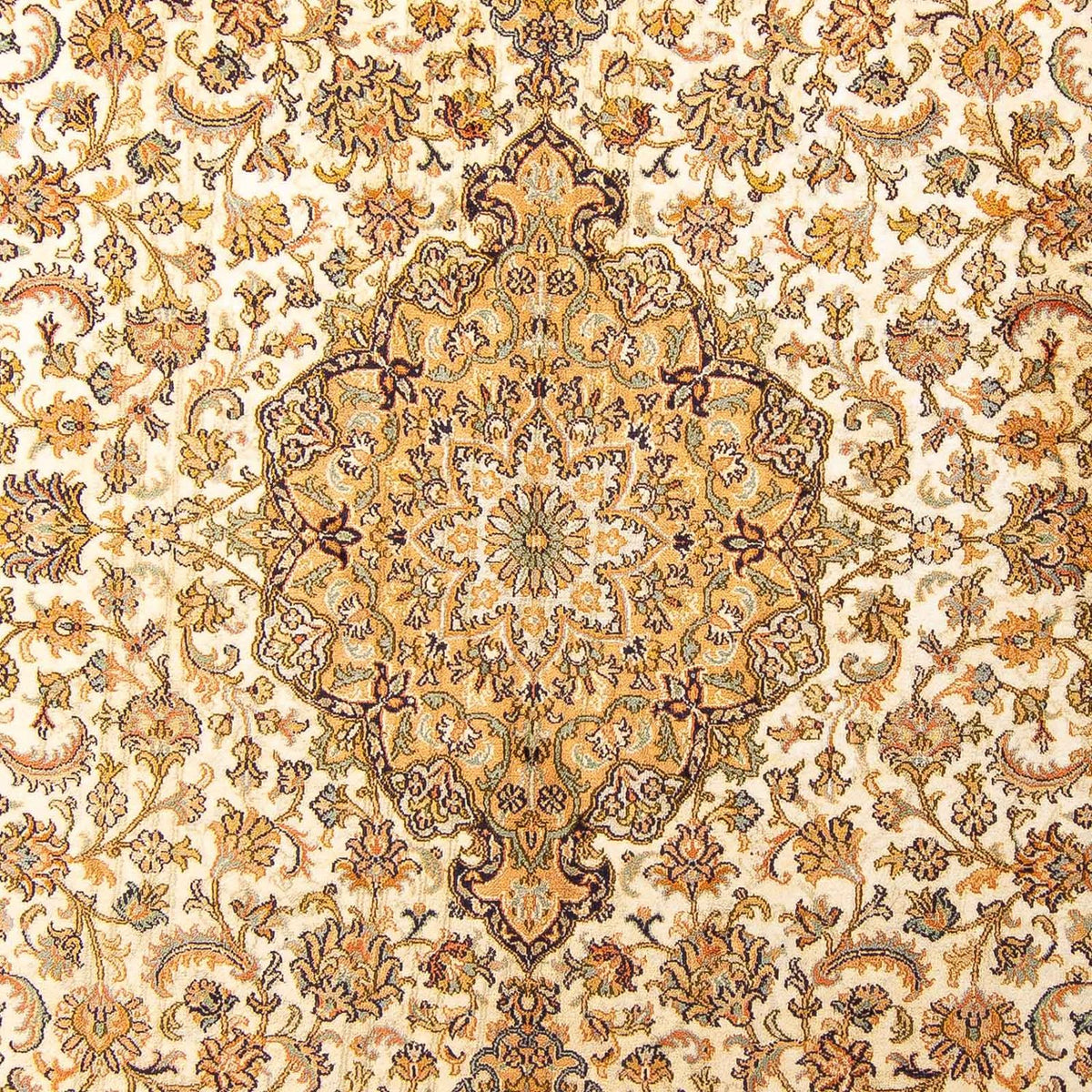 Jedwabny dywan - Kashmir Silk - 302 x 215 cm - beżowy