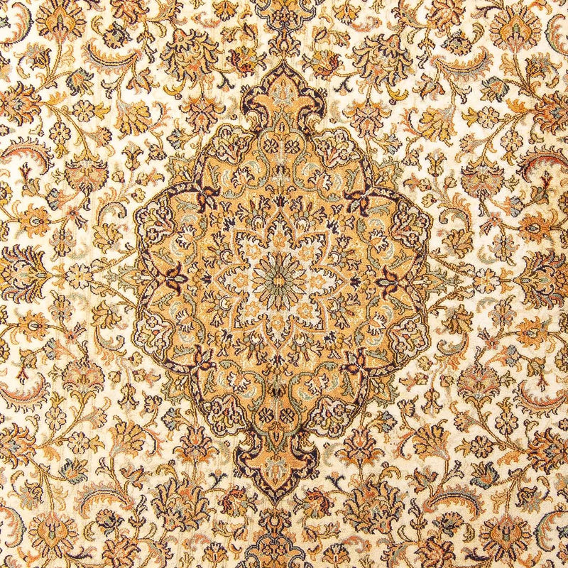 Jedwabny dywan - Kashmir Silk - 302 x 215 cm - beżowy
