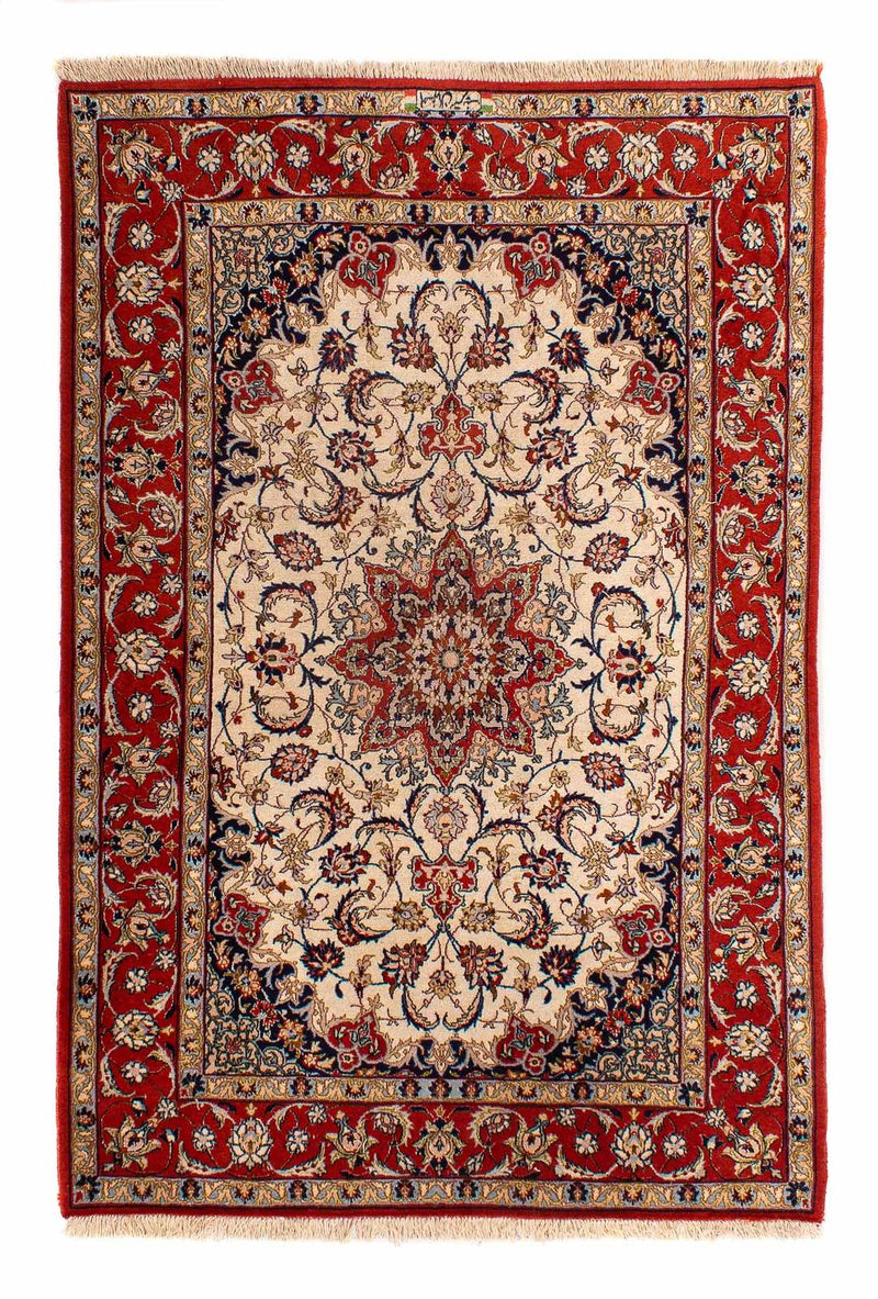 Dywan perski - Isfahan - Premium - 166 x 110 cm - beżowy