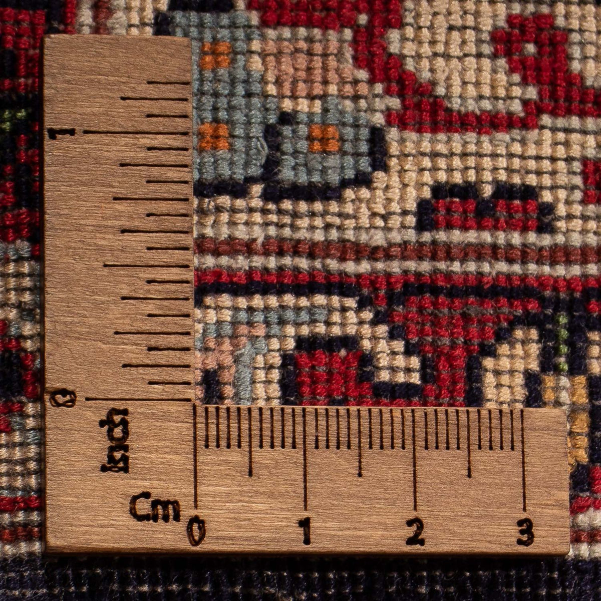 Orientalny dywan - Indus - 123 x 81 cm - ciemnoniebieski