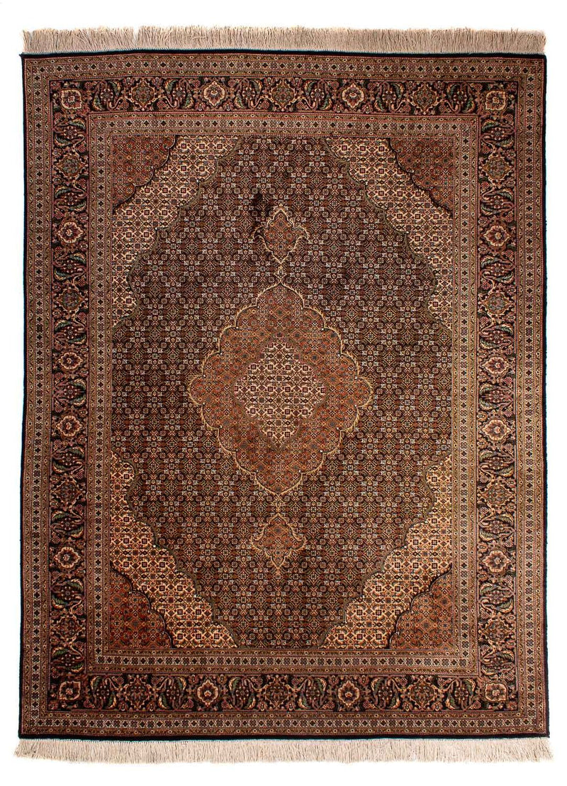 Dywan perski - Tabriz - Królewski - 202 x 150 cm - brązowy
