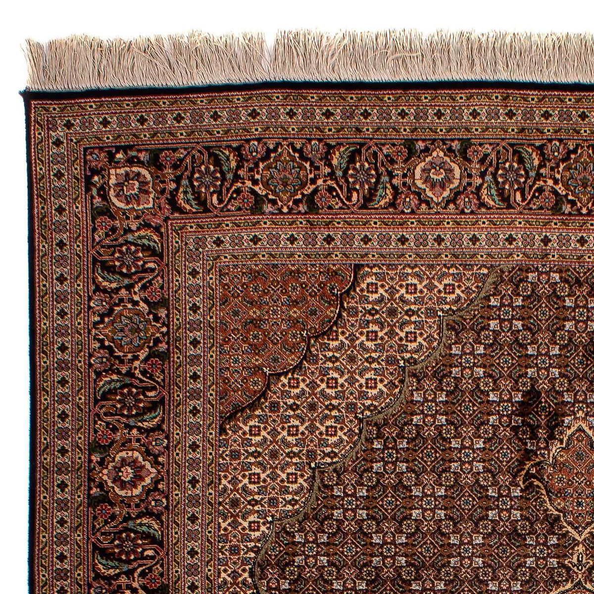 Dywan perski - Tabriz - Królewski - 202 x 150 cm - brązowy