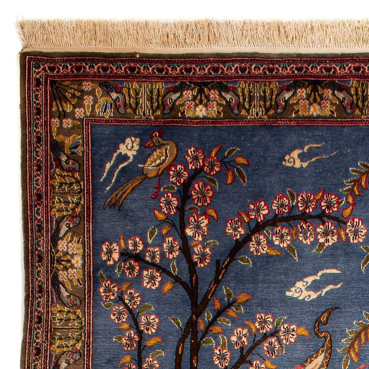 Dywan perski - Tabriz - Królewski - 198 x 117 cm - wielokolorowy