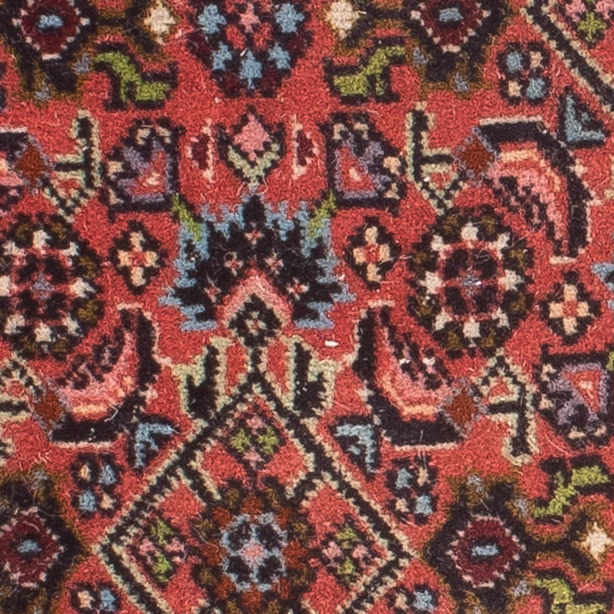 Dywan perski - Bijar - 60 x 40 cm - jasna czerwień