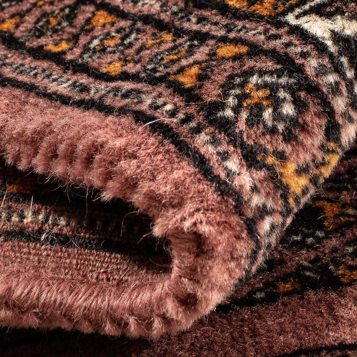 Dywan pakistański - 77 x 61 cm - brązowy