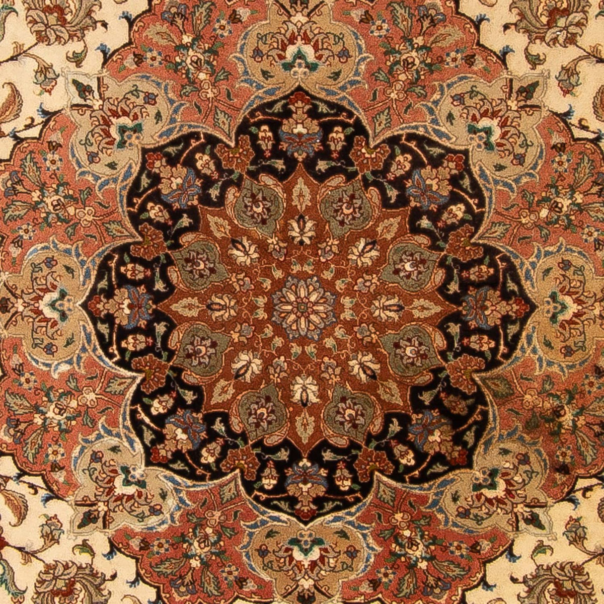 Dywan perski - Tabriz - Królewski - 300 x 246 cm - beżowy