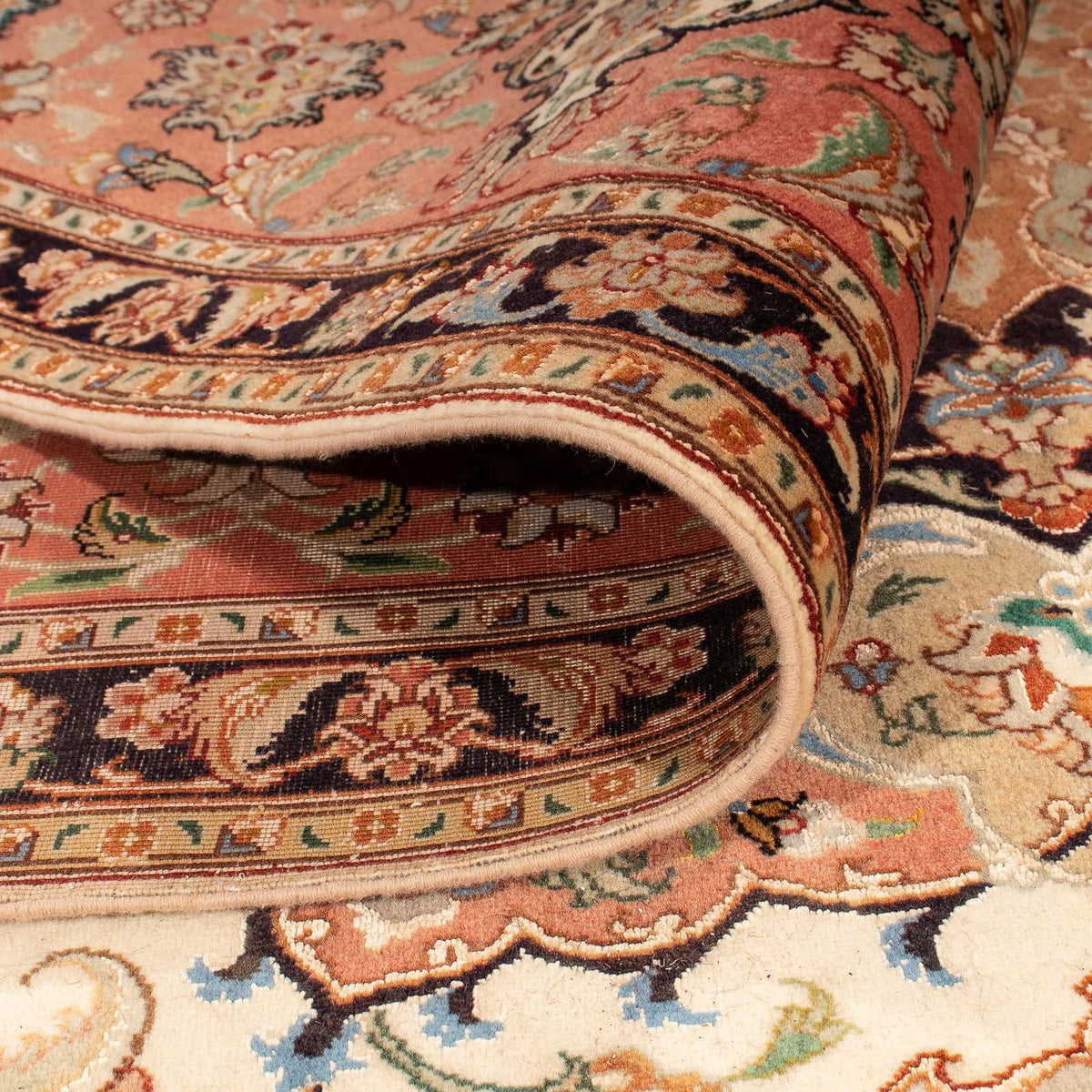 Dywan perski - Tabriz - Królewski - 300 x 246 cm - beżowy