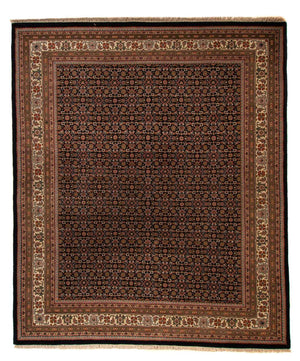 Orientalny dywan - Bijar - Indus - 306 x 254 cm - ciemnoniebieski