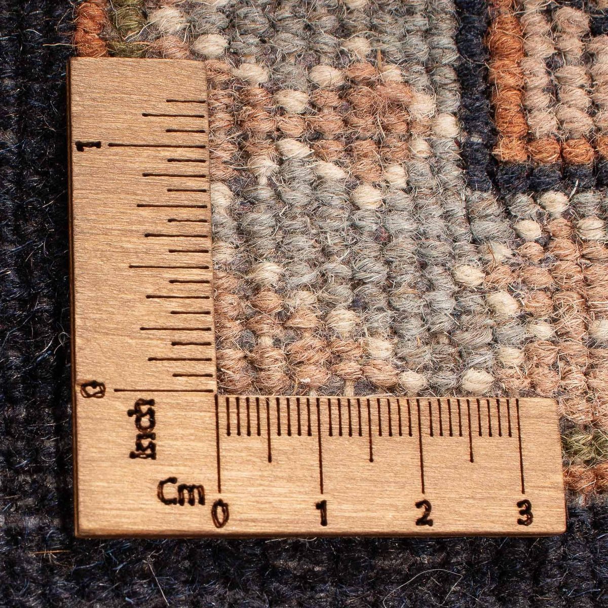 Orientalny dywan - Bijar - Indus - 306 x 254 cm - ciemnoniebieski