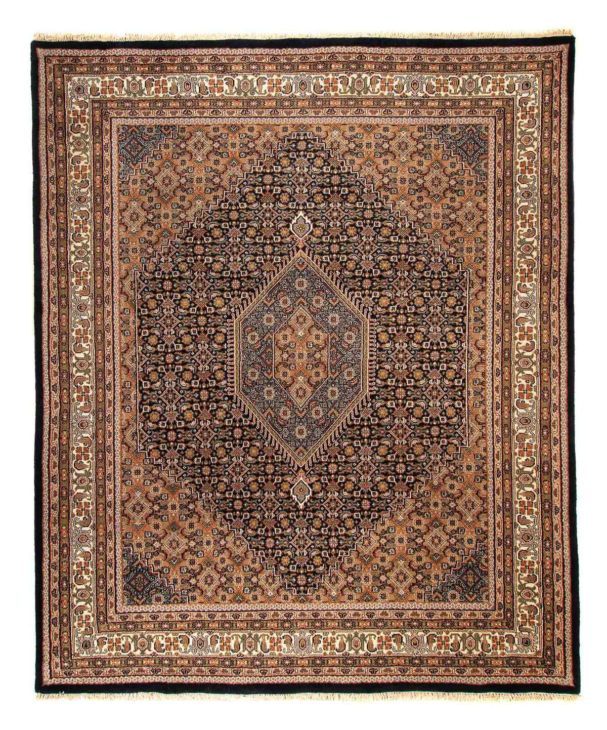 Orientalny dywan - Bijar - Indus - 306 x 250 cm - ciemnoniebieski
