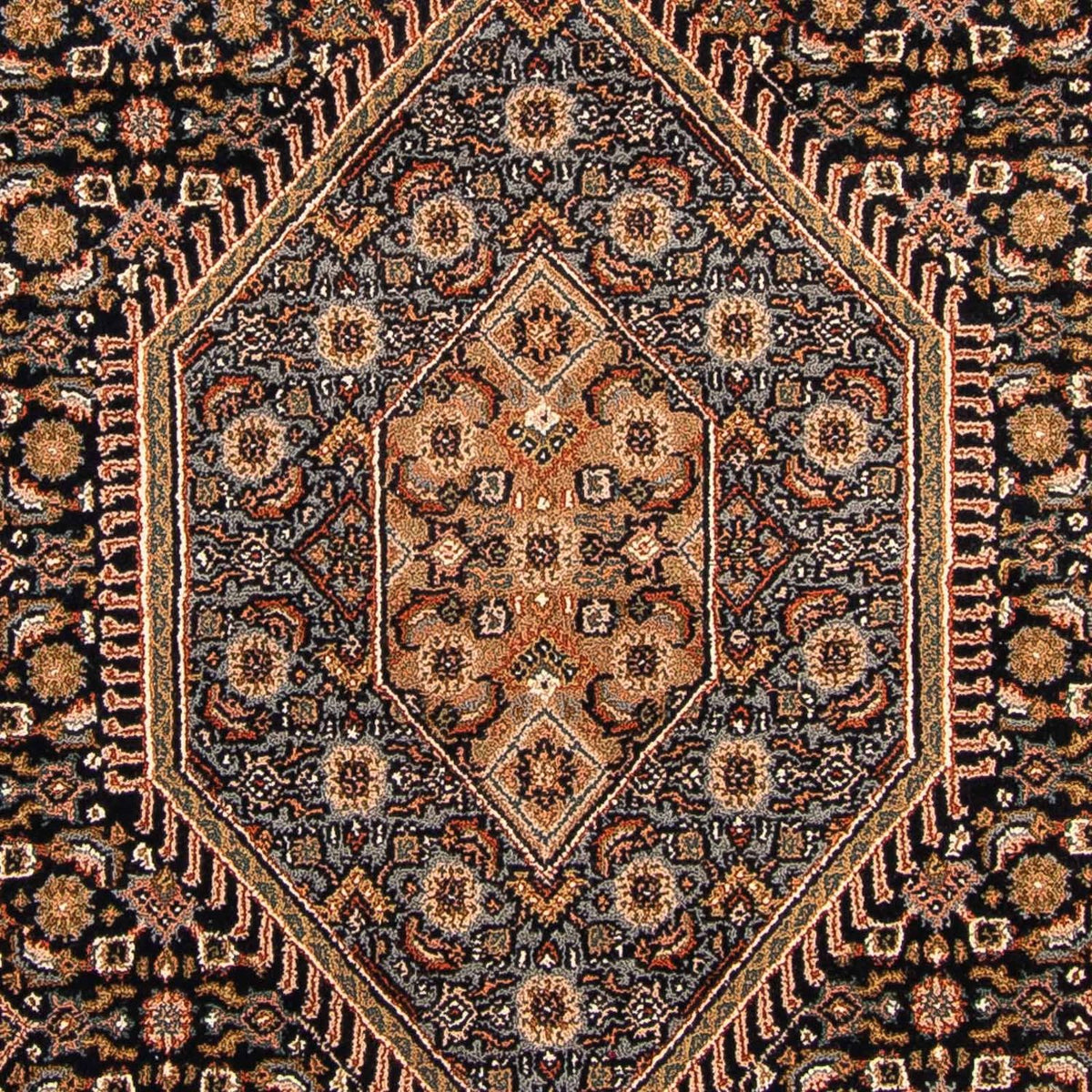Orientalny dywan - Bijar - Indus - 306 x 250 cm - ciemnoniebieski